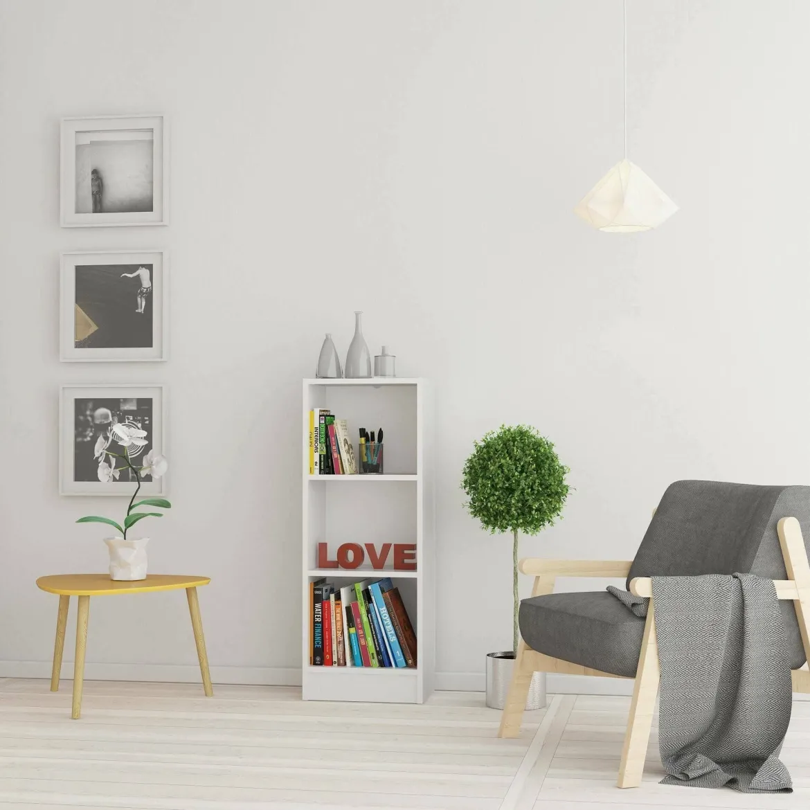 Libreria colonnina bianca 40x107h cm - Alcesti