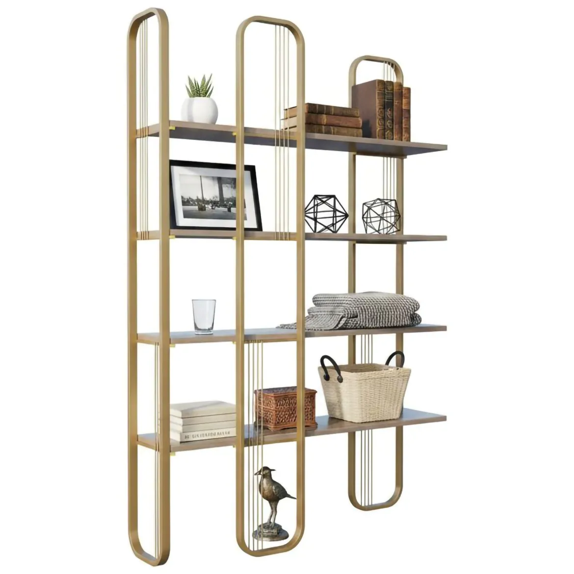 Libreria design oro 125x180h cm - Angylla