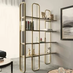 Libreria design oro 125x180h cm - Angylla