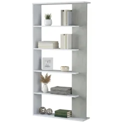 Libreria divisoria bianca e cemento 90x180h cm - Eolo