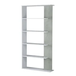 Libreria divisoria bianca e cemento 90x180h cm - Eolo