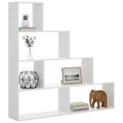 Libreria divisoria bianca lucida 145x145h cm - Apofi