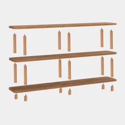 Libreria divisoria quercia 80x75h cm - Maharaja