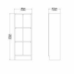 Libreria economica quercia 84x89h cm - Naruto