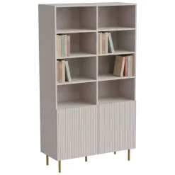 Libreria elegante beige 100x176h cm - Maierato