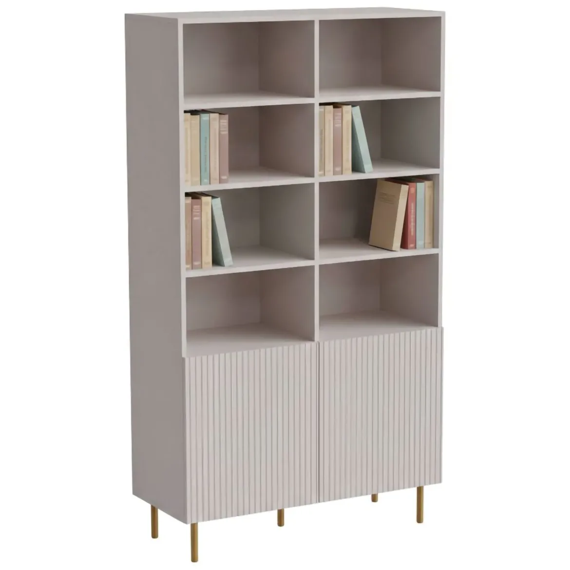 Libreria elegante beige 100x176h cm - Maierato