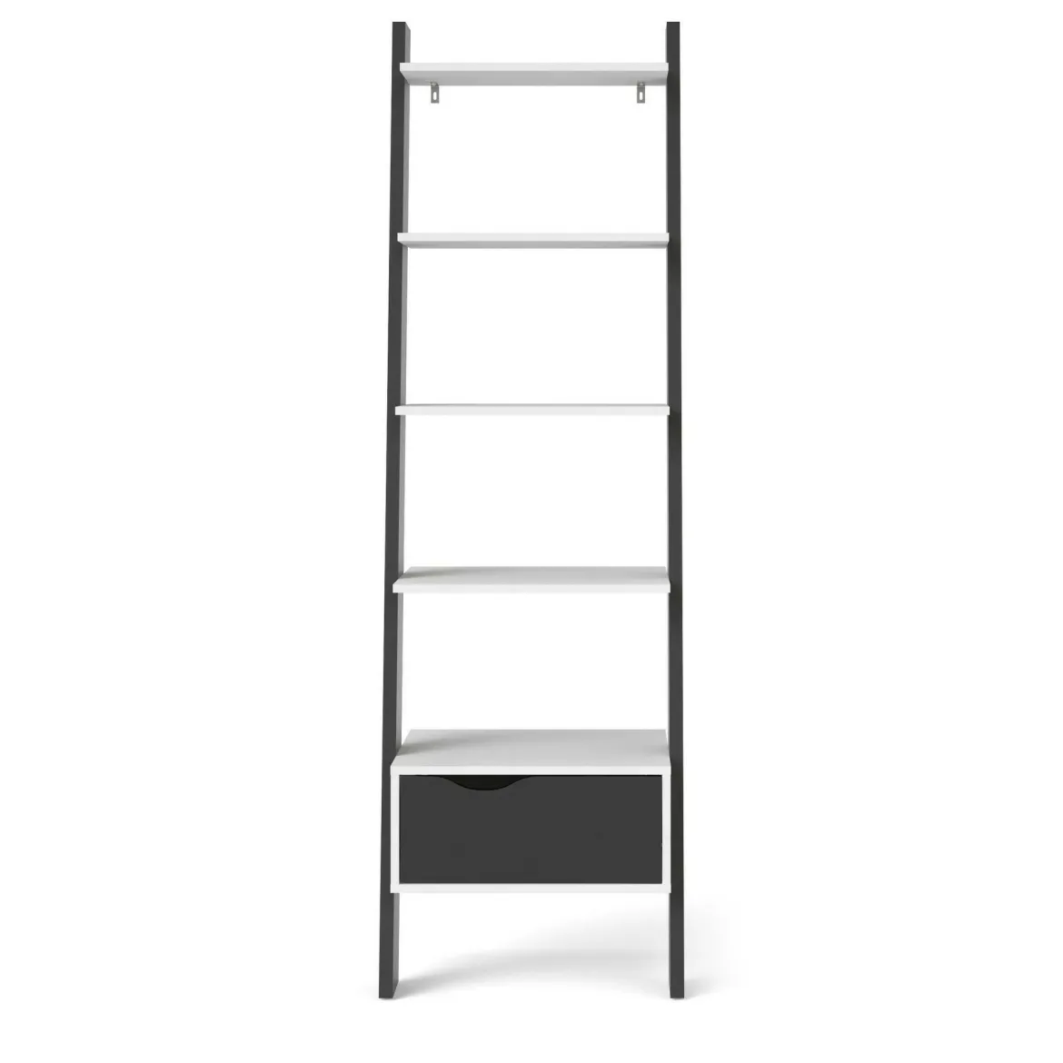 Libreria elegante bianca e nera 55x180h cm - Acascia