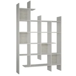 Libreria elegante bianca 122x188h cm - Achela