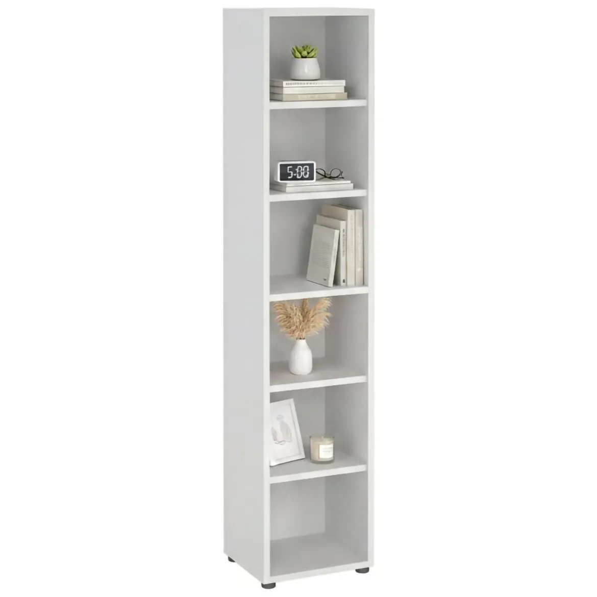 Libreria elegante bianca 89x113h cm - Aziza