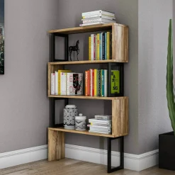 Libreria elegante noce 80x128h cm - Haruto