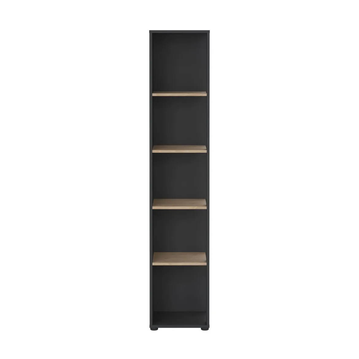 Libreria elegante rovere e grigia 40x204h cm - Baaz