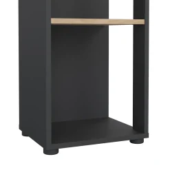 Libreria elegante rovere e grigia 40x204h cm - Baaz