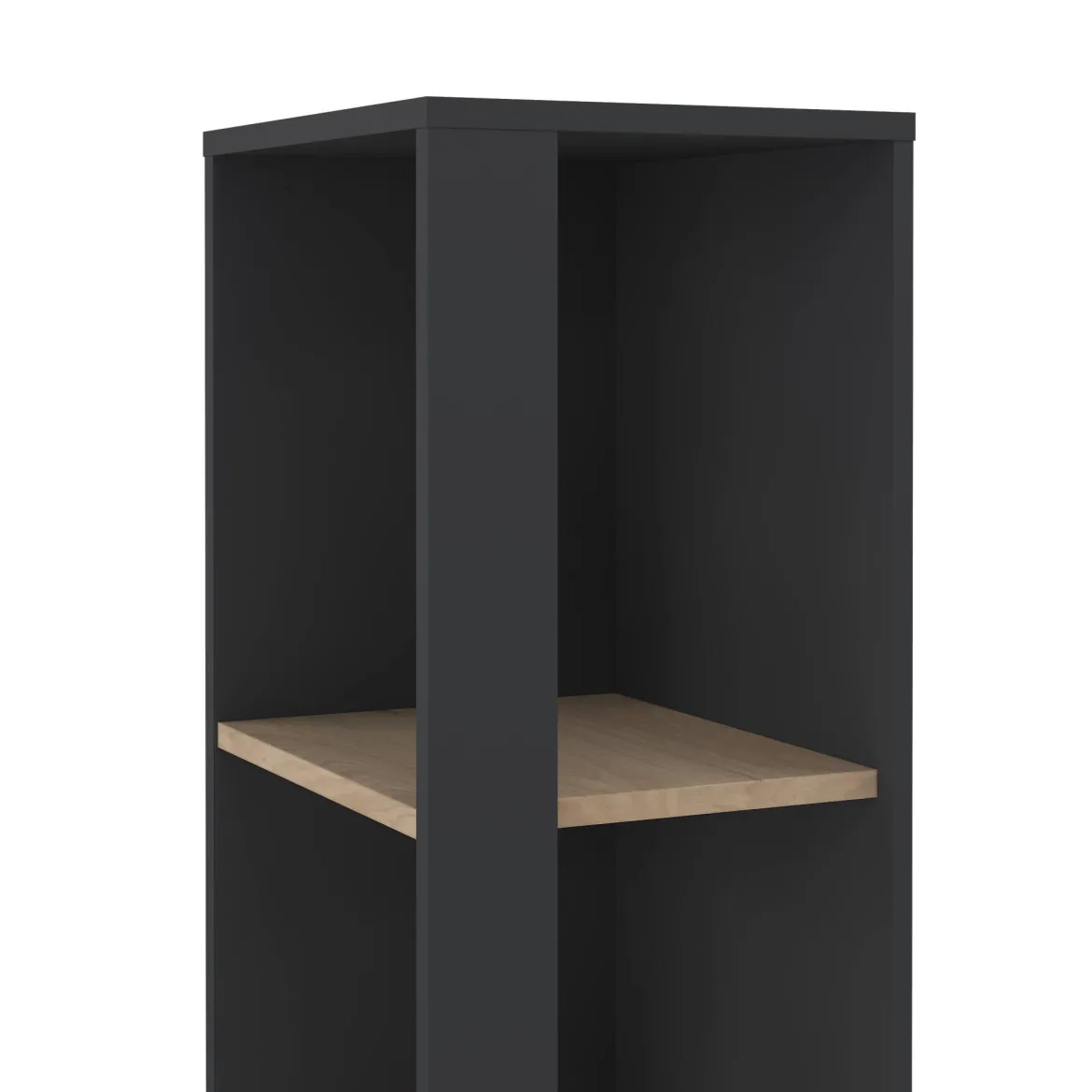 Libreria elegante rovere e grigia 40x204h cm - Baaz