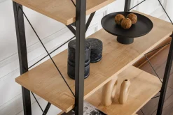 Libreria fissa quercia e nera 90x180h cm - Suriel