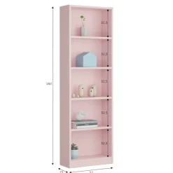 Libreria fissa rosa 52x180h cm - Artico