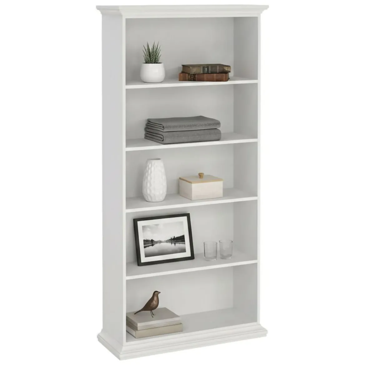 Libreria grande bianca 96x200h cm - Aragon