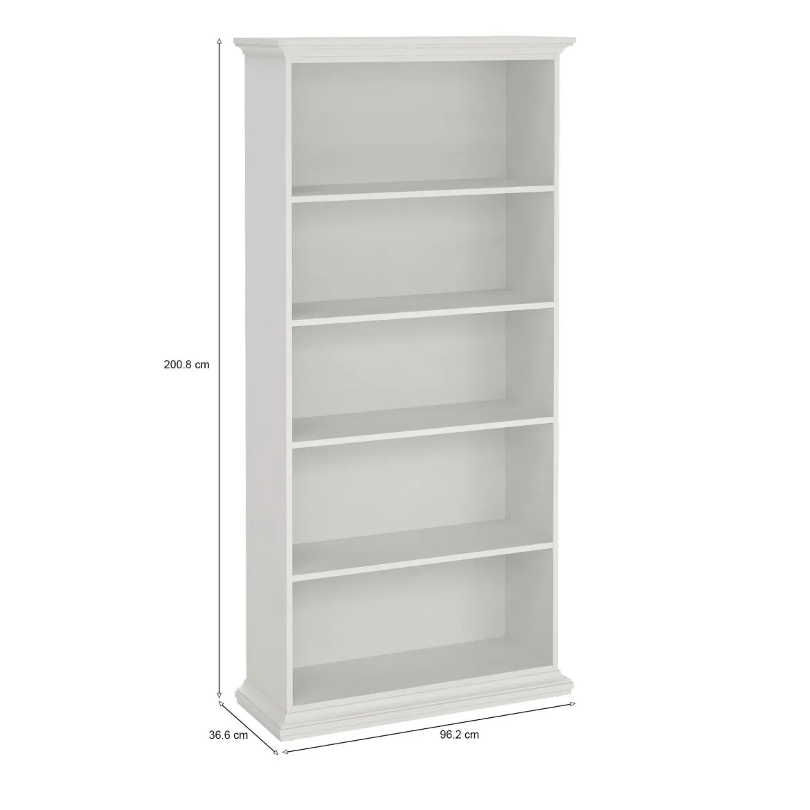 Libreria grande bianca 96x200h cm - Aragon