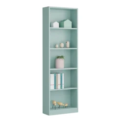 Libreria in legno verde acqua 52x180h cm - Artico