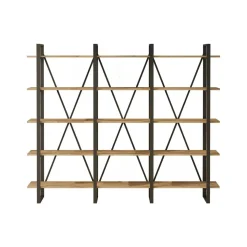 Libreria larga quercia 219x180h cm - Altano