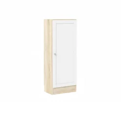 Libreria Marrone Quercia Bianco Cassetti 2 Ripiani 41x28x107h cm, - Amedee