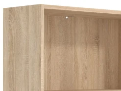 Libreria Marrone Rovere 4 Ripiani Installazione a Terra 70x24.5x176.5h cm, Sfumatura Colore Struttura Rovere - Urgnano