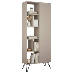 Libreria minimal beige 79x190h cm - Lince