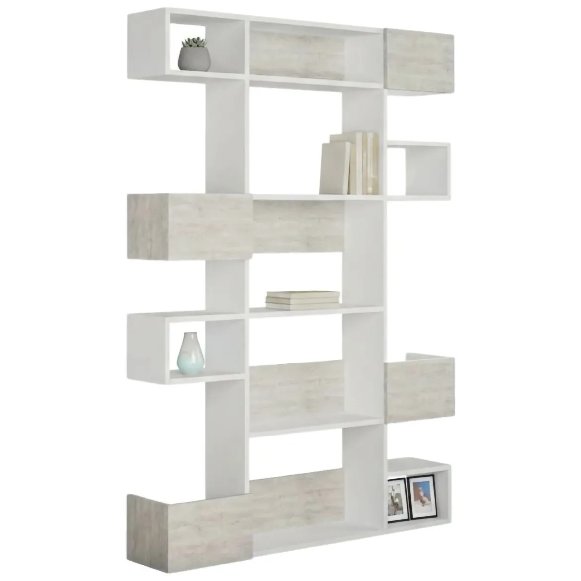 Libreria moderna bianca 120x171h cm - Sally