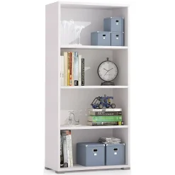 Libreria moderna bianca 70x140h cm - Donatella