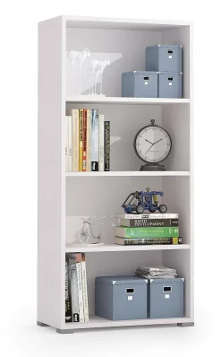 Libreria moderna bianca 70x140h cm - Donatella