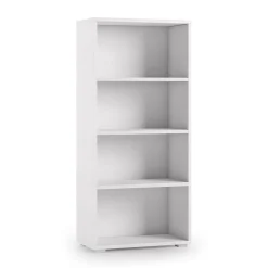 Libreria moderna bianca 60x130h cm - Aky