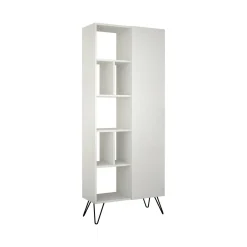 Libreria moderna bianca 79x190h cm - Lince