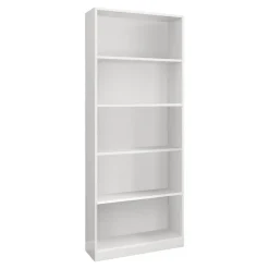 Libreria moderna bianca 80x201h cm - Abla