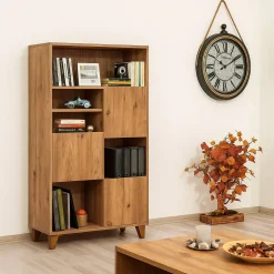 Libreria moderna quercia 89x186h cm - Apice