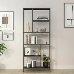 Libreria rialzata da terra ardesia 80x188h cm - Cenadi
