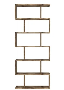 Libreria 5 ripiani acero 80x192h cm - Alowha