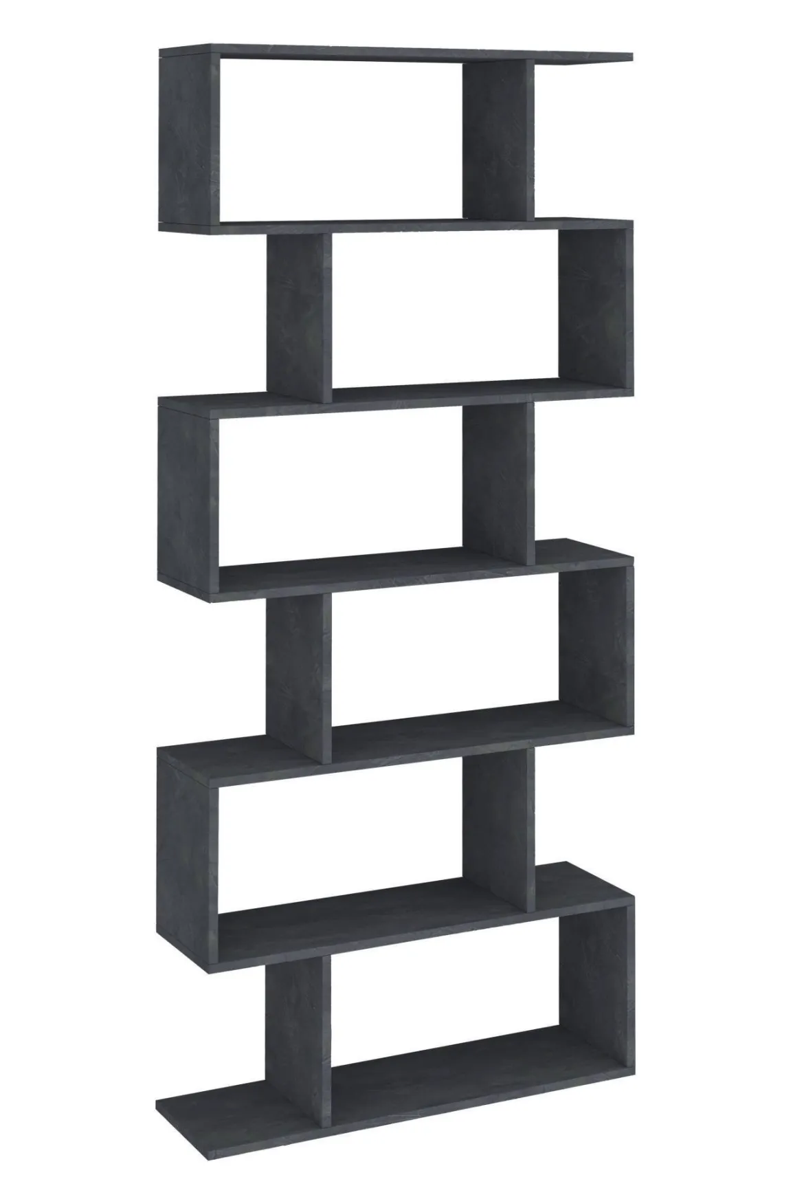 Libreria 5 ripiani ardesia 80x192h cm - Alowha