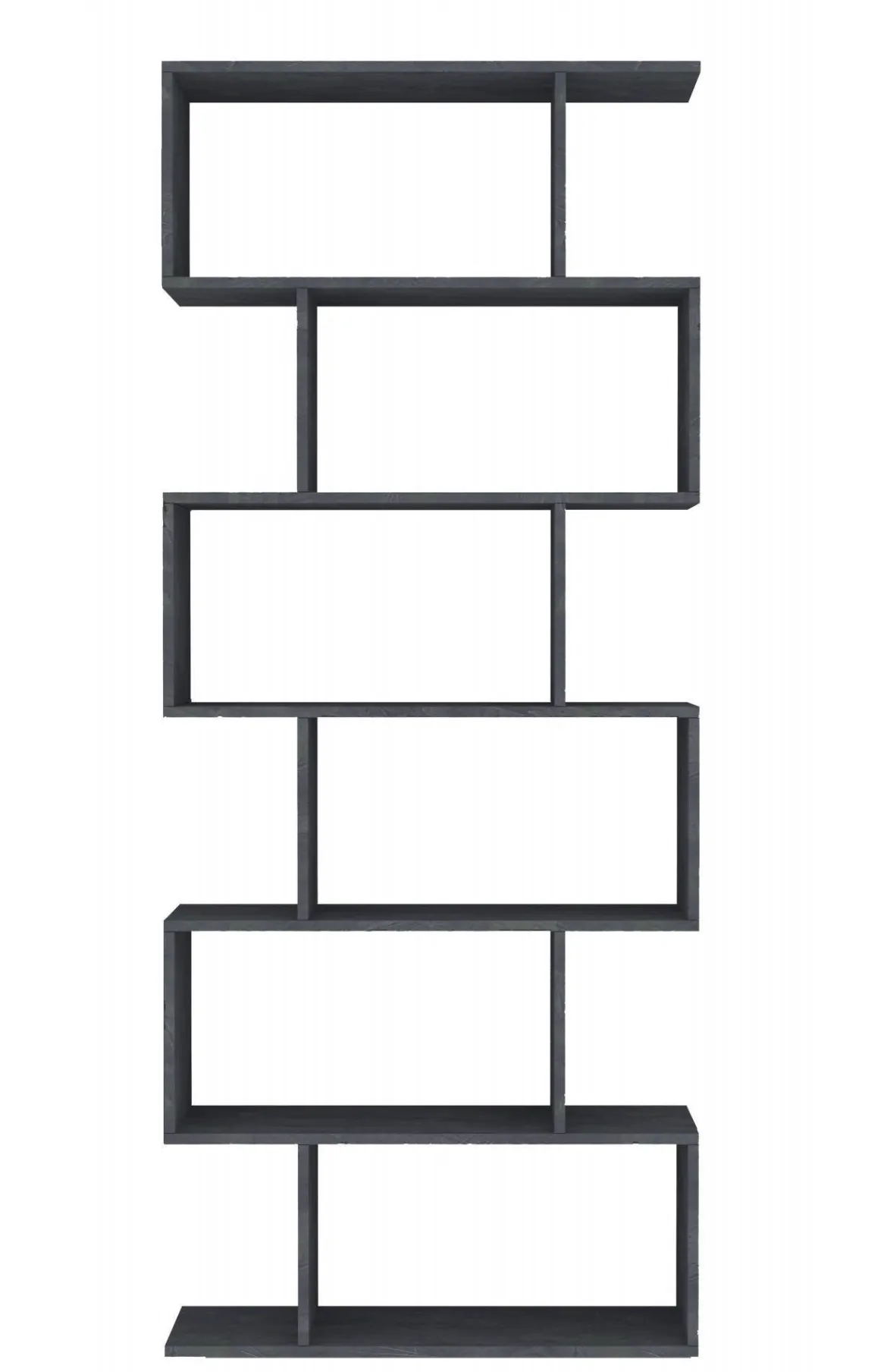 Libreria 5 ripiani ardesia 80x192h cm - Alowha