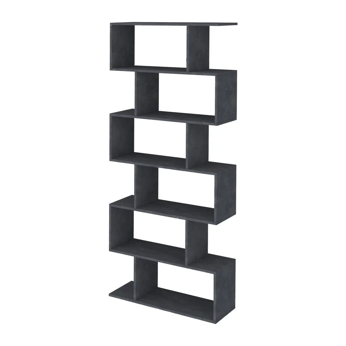 Libreria 5 ripiani ardesia 80x192h cm - Alowha