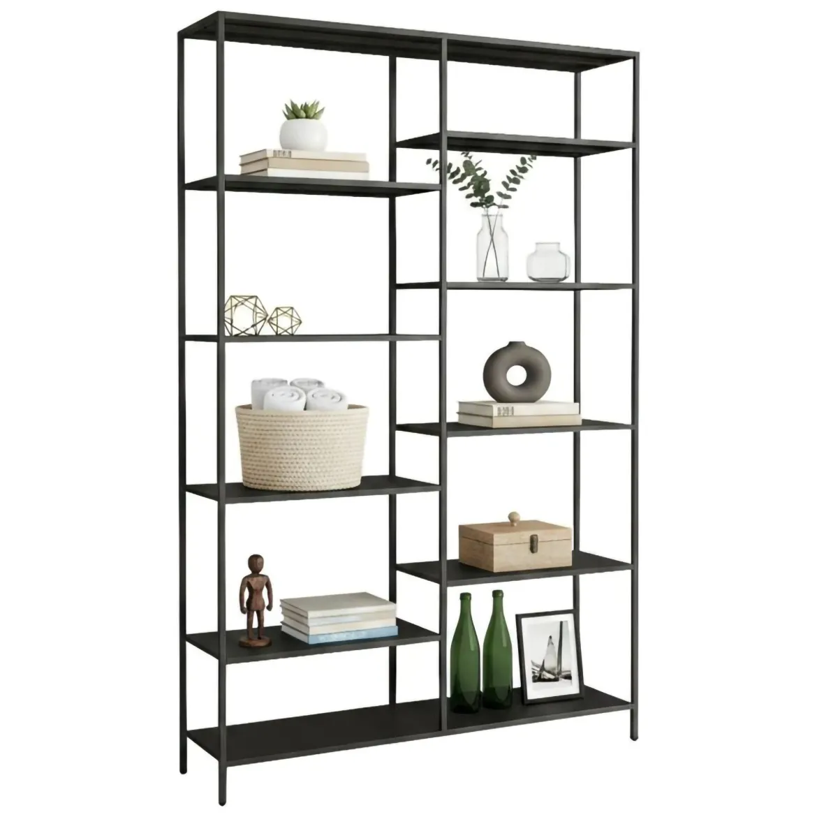 Libreria 9 ripiani ardesia 120x188h cm - Dorgali