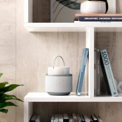 Libreria 3 ripiani bianca lucida 110x96h cm - Acsidol