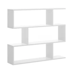 Libreria 3 ripiani bianca lucida 110x96h cm - Acsidol