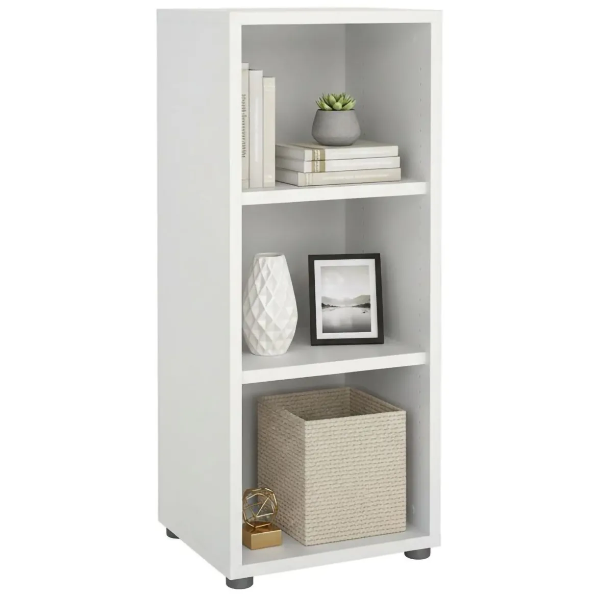 Libreria 2 ripiani bianca 47x113h cm - Minsk