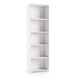 Libreria 5 ripiani bianca 60x195h cm - Allevien