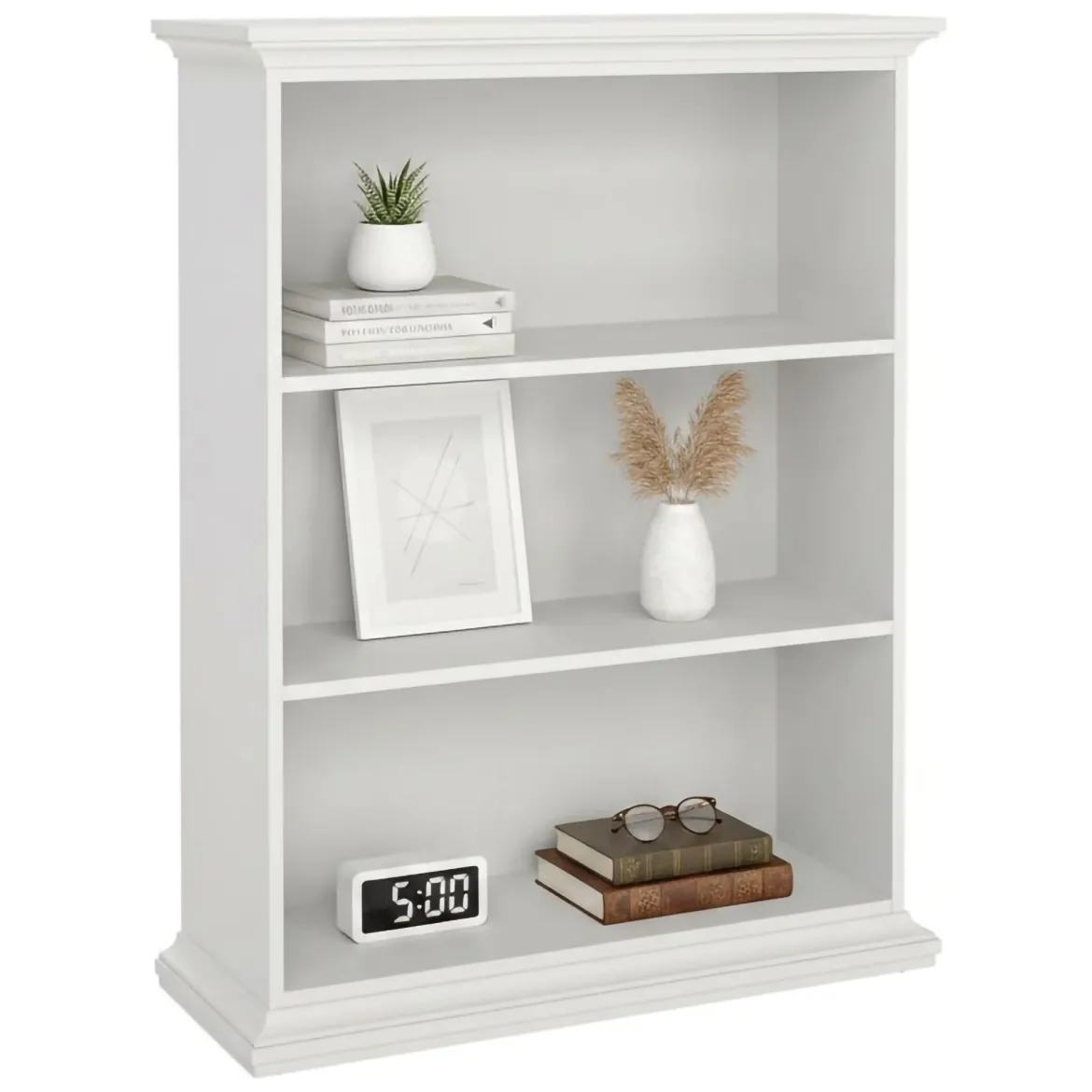 Libreria 5 ripiani bianca 96x125h cm - Liguria
