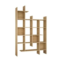 Libreria 18 ripiani quercia 122x188h cm - Achela