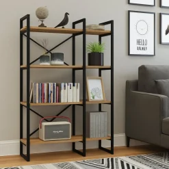 Libreria 4 ripiani quercia 87x138h cm - Desire