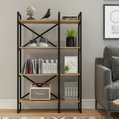 Libreria 4 ripiani quercia 87x138h cm - Desire
