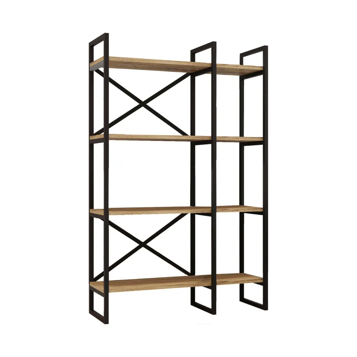 Libreria 4 ripiani quercia 87x138h cm - Desire