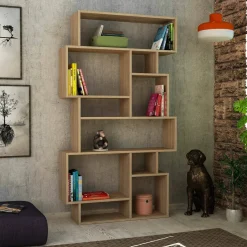 Libreria 8 ripiani quercia 96x169h cm - Casimira