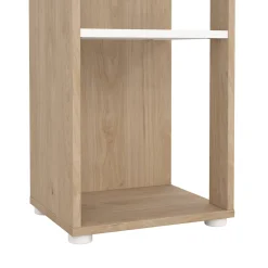 Libreria 4 ripiani rovere e bianca 80x173h cm - Arg